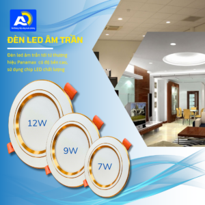 đèn led âm trần có nhiều công suất
