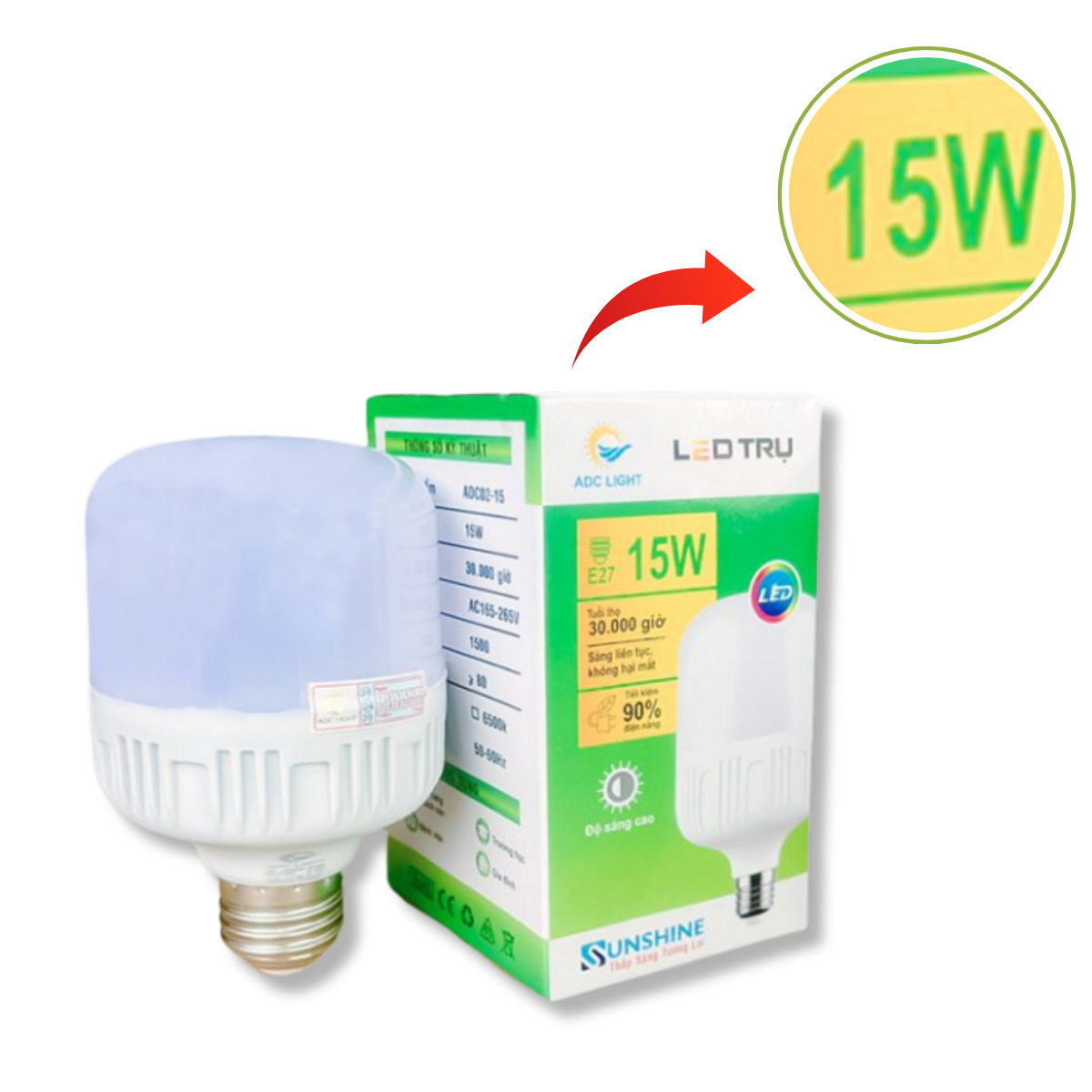 Các thông số kỹ thuật của đèn LED ai cũng cần biết công suất trên đèn led