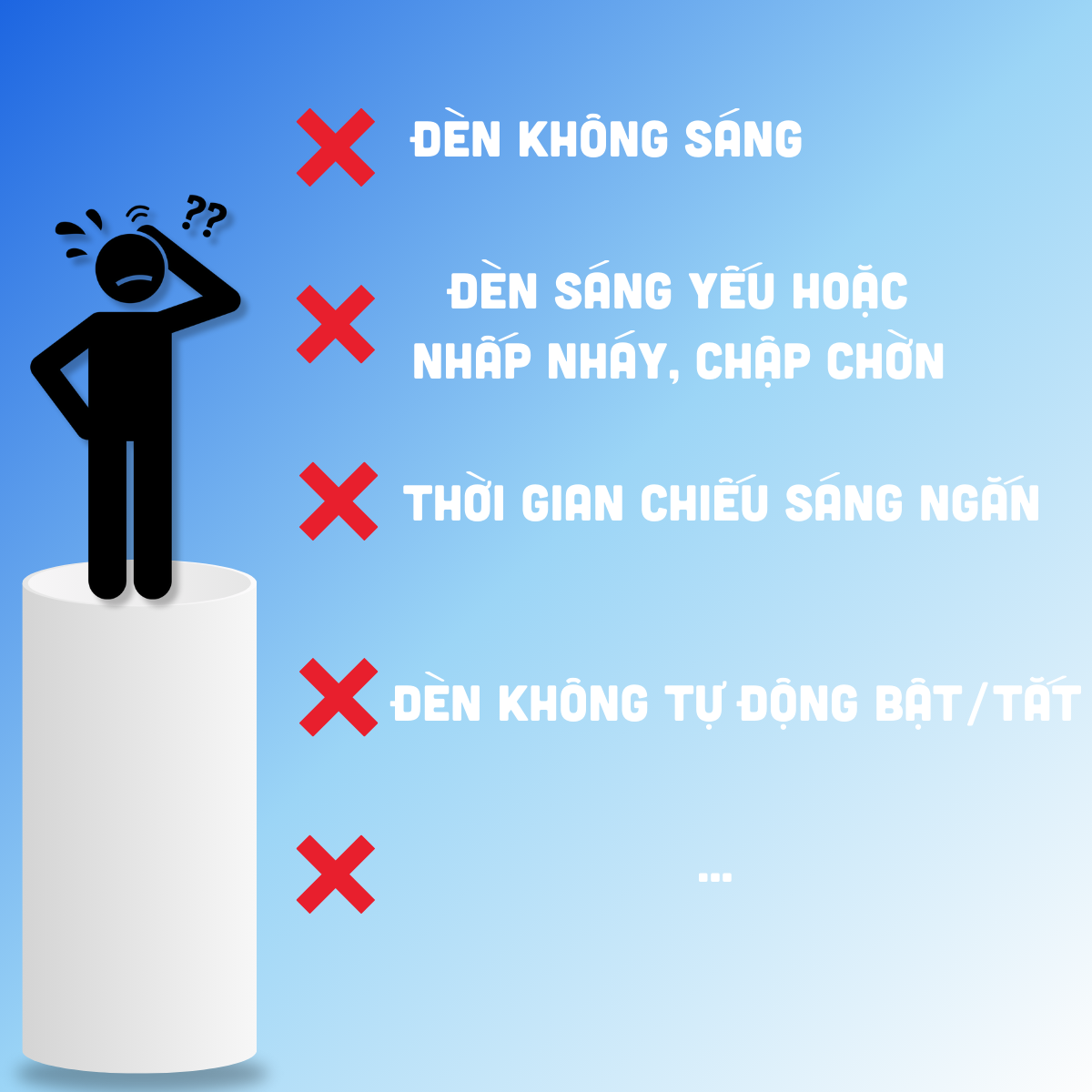 Những lỗi thường gặp của đèn NLMT: Nguyên nhân và cách khắc phục Đèn NLMT bị lỗi cảm biến