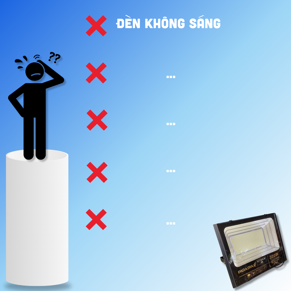 Những lỗi thường gặp của đèn NLMT: Nguyên nhân và cách khắc phục lỗi đèn không sáng ở đèn NLMT