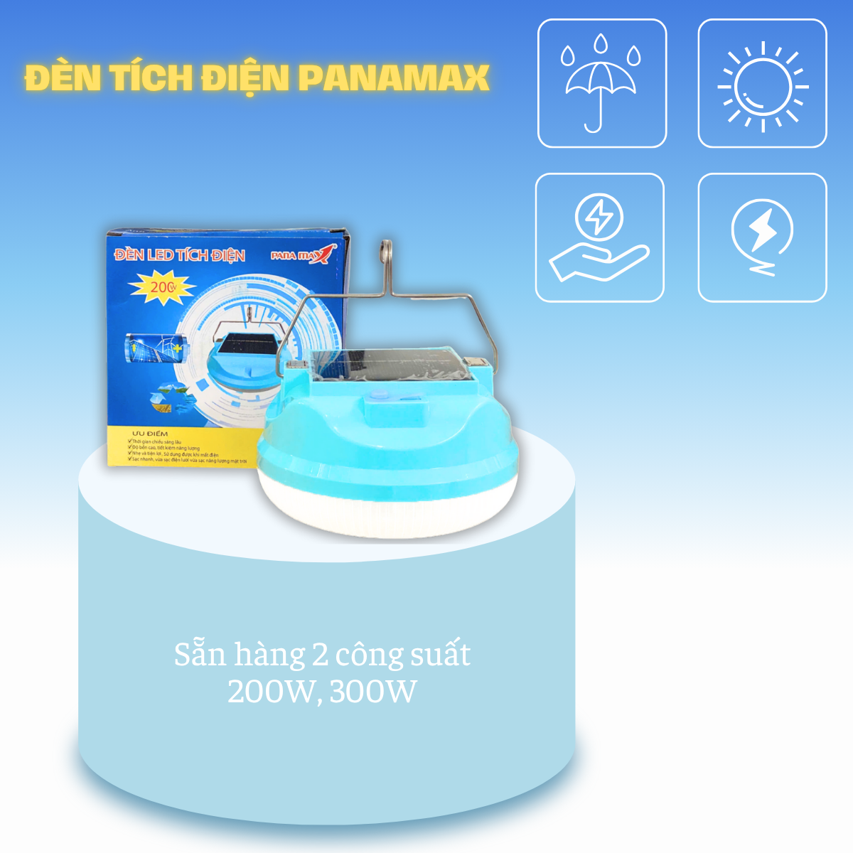 Bật mí các ưu điểm của đèn tích điện có thể bạn chưa biết Đèn tích điện