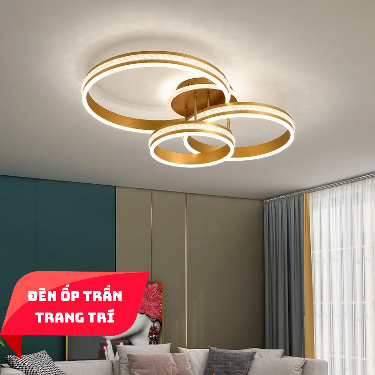 Đèn trang trí ốp trần