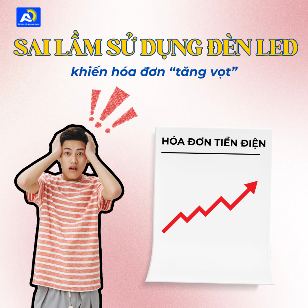 Tại sao tiền điện vẫn tăng dù đang sử dụng đèn LED tiết kiệm điện