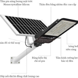 Đèn Đường Năng Lượng Mặt Trời 1000W 500ws1